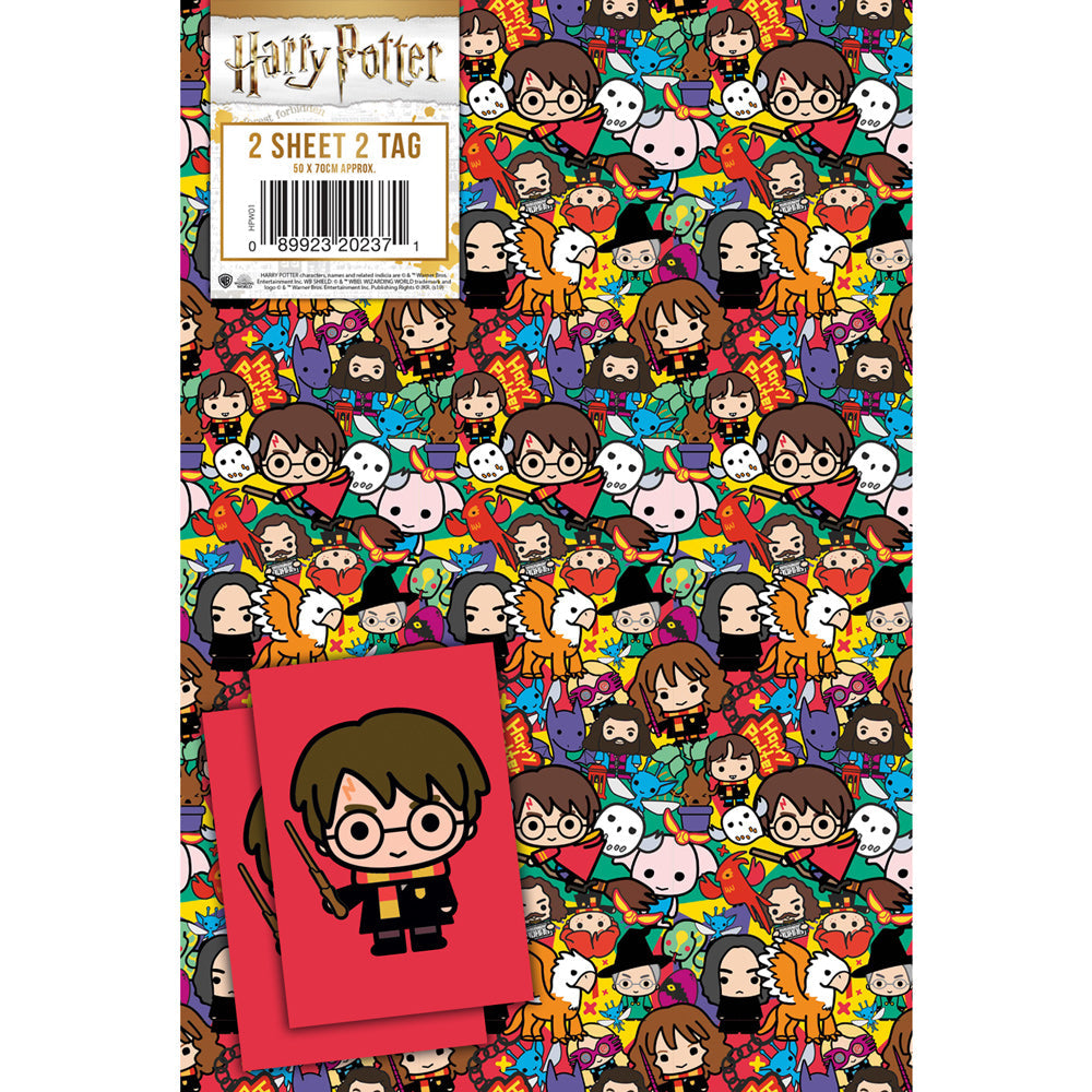 Gift Wrapping Paper Danilo Harry Potter 10 Sheets With 8 Tags
