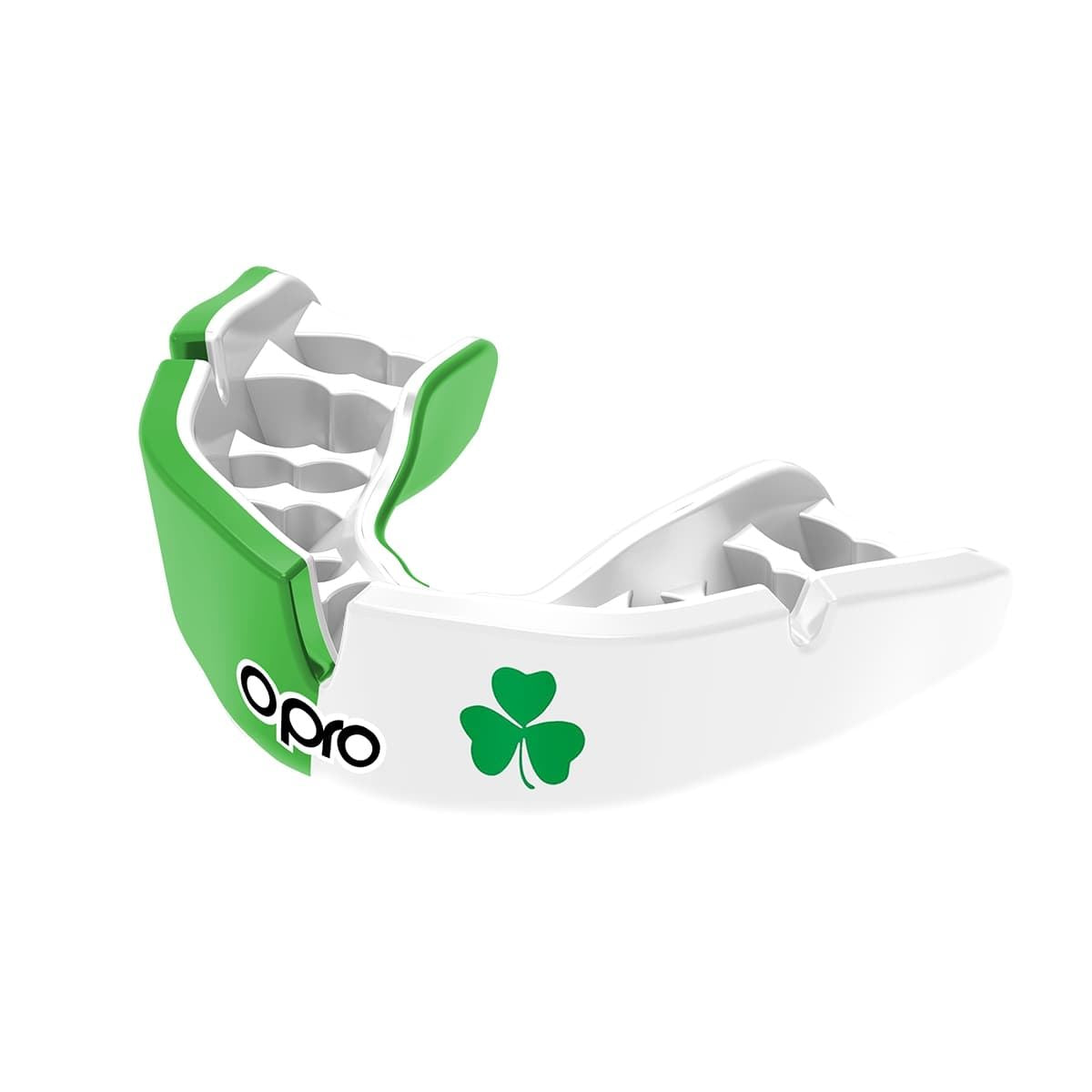 Men's Rugby Protective Mouthguard Opro Instant Custom Fit Countries 2022 Shamrock