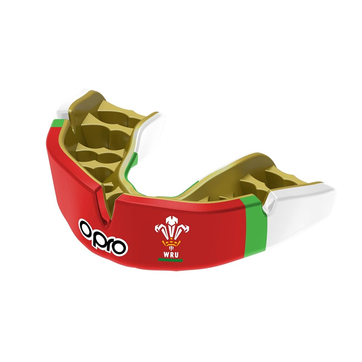Men's Rugby Protective Mouthguard Opro Instant Custom Fit Licensed 2022 WALES RU