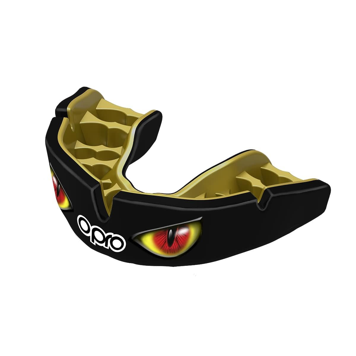 Men's Rugby Protective Mouthguard Opro Instant Custom Fit Eyes 2022 Black/Red/Gold