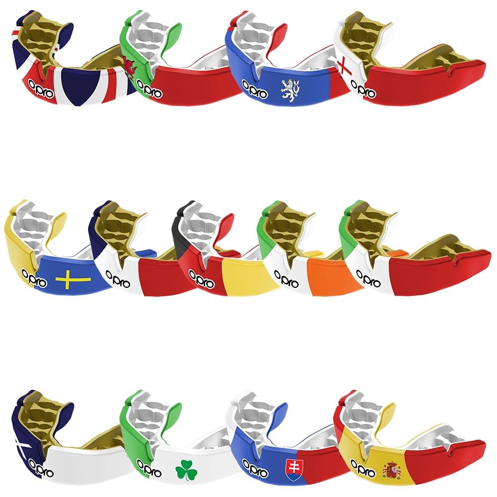 Opro Instant Custom Fit Countries 2022 Men's Rugby Protective Mouthguard  Collection