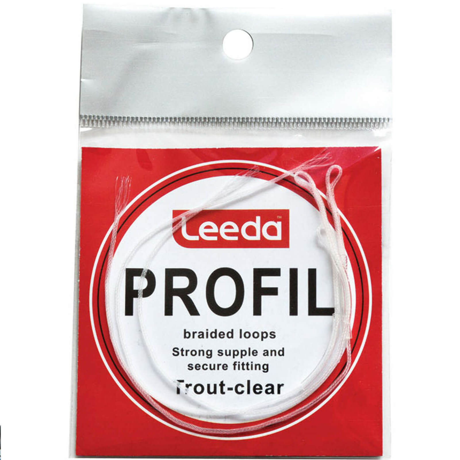 Leeda Profil Briaded Loops Trout Clear 3 Pack Fishing Profil