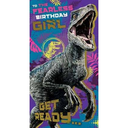 Gift Card Danilo Jurassic World Birthday Girl Greeting