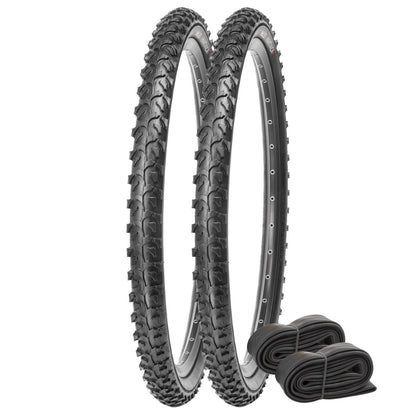 Kujo Hamovack 22 TPI 26x1.95" 26 Inch Bike Tyre Pair With Schrader Tubes