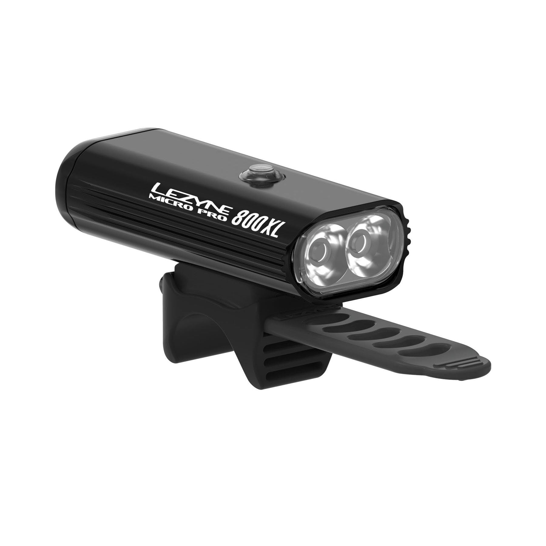 Front Bike Light Lezyne Micro Drive Pro 800XL 800 Lumen USB Rechargeable Black Gloss