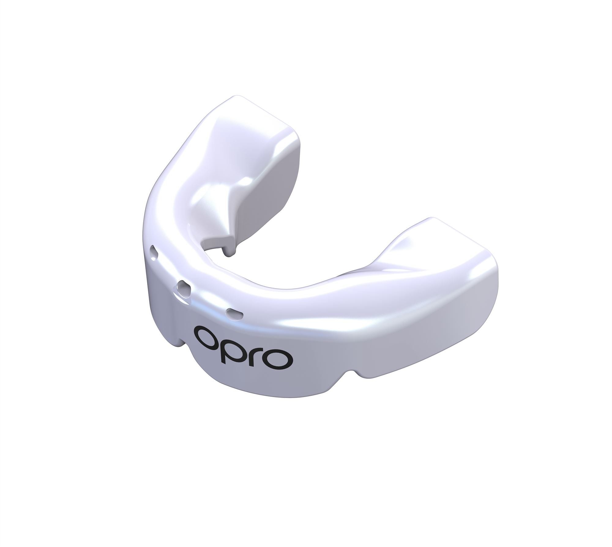 Men's Rugby Protective Mouthguard OPRO Lower Braces Pearl 2022