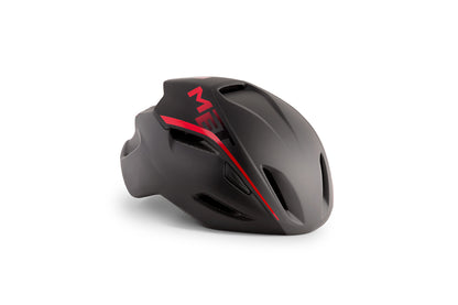 MET Manta Cycling Helmet Shaded Black Red Matte Small (52-56cm)