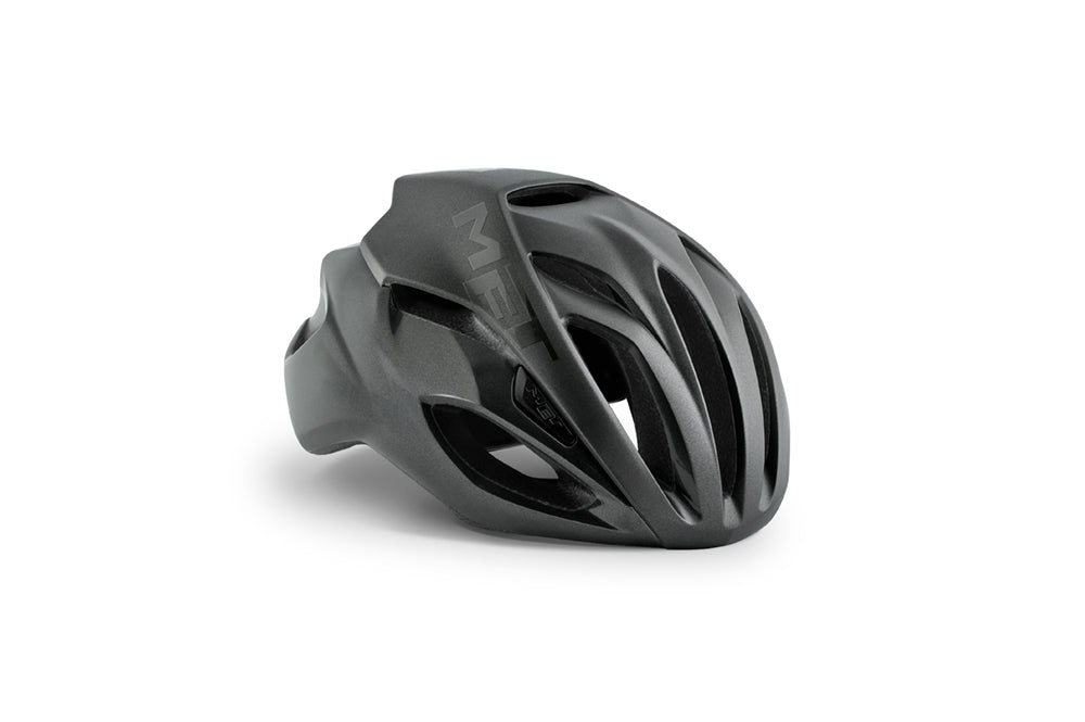 MET Rivale Cycling Helmet Dark Grey Matt Glossy Small (52-56cm)