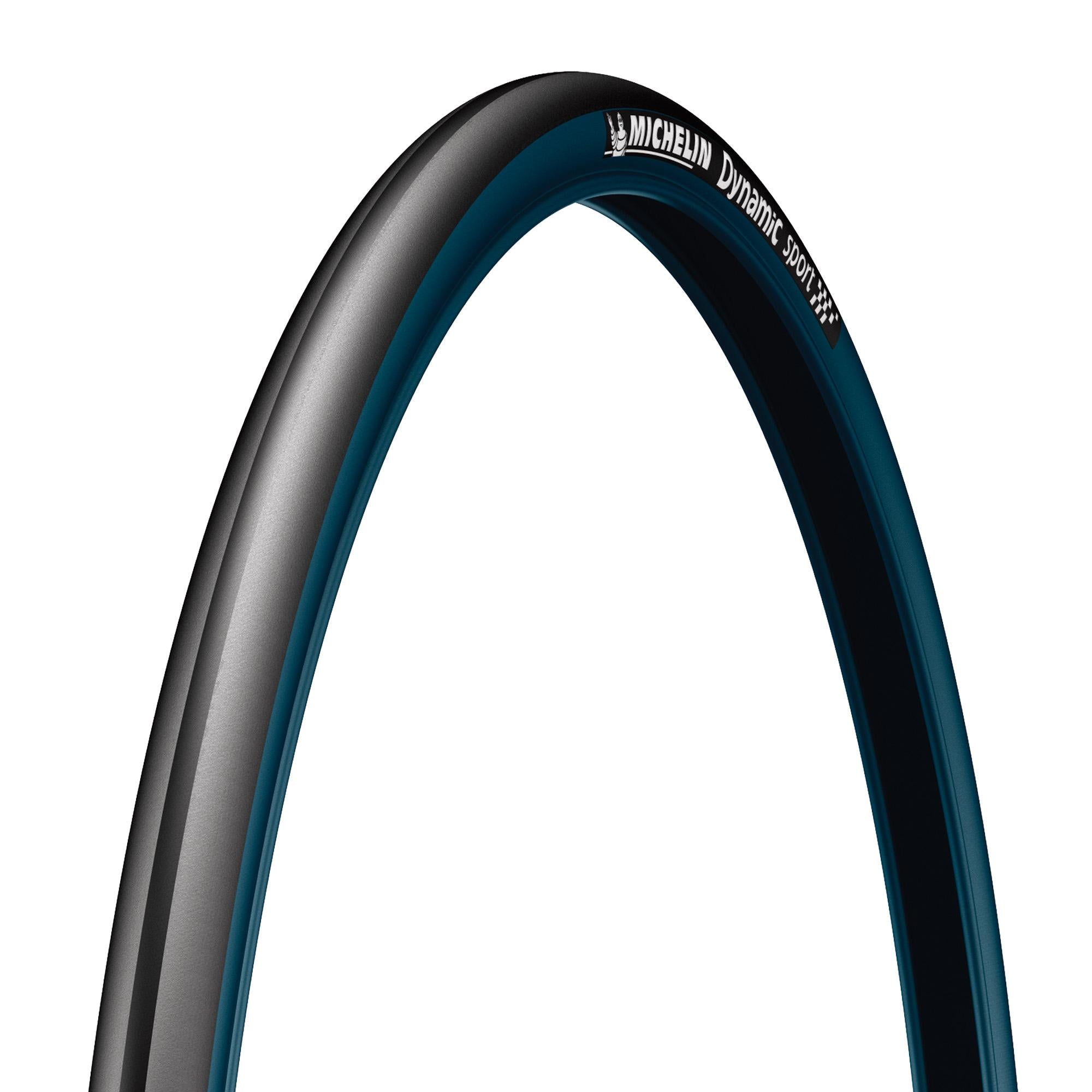 700c Bike Clincher Tyre Michelin Dynamic Sport Wire 700x23c Black/Blue