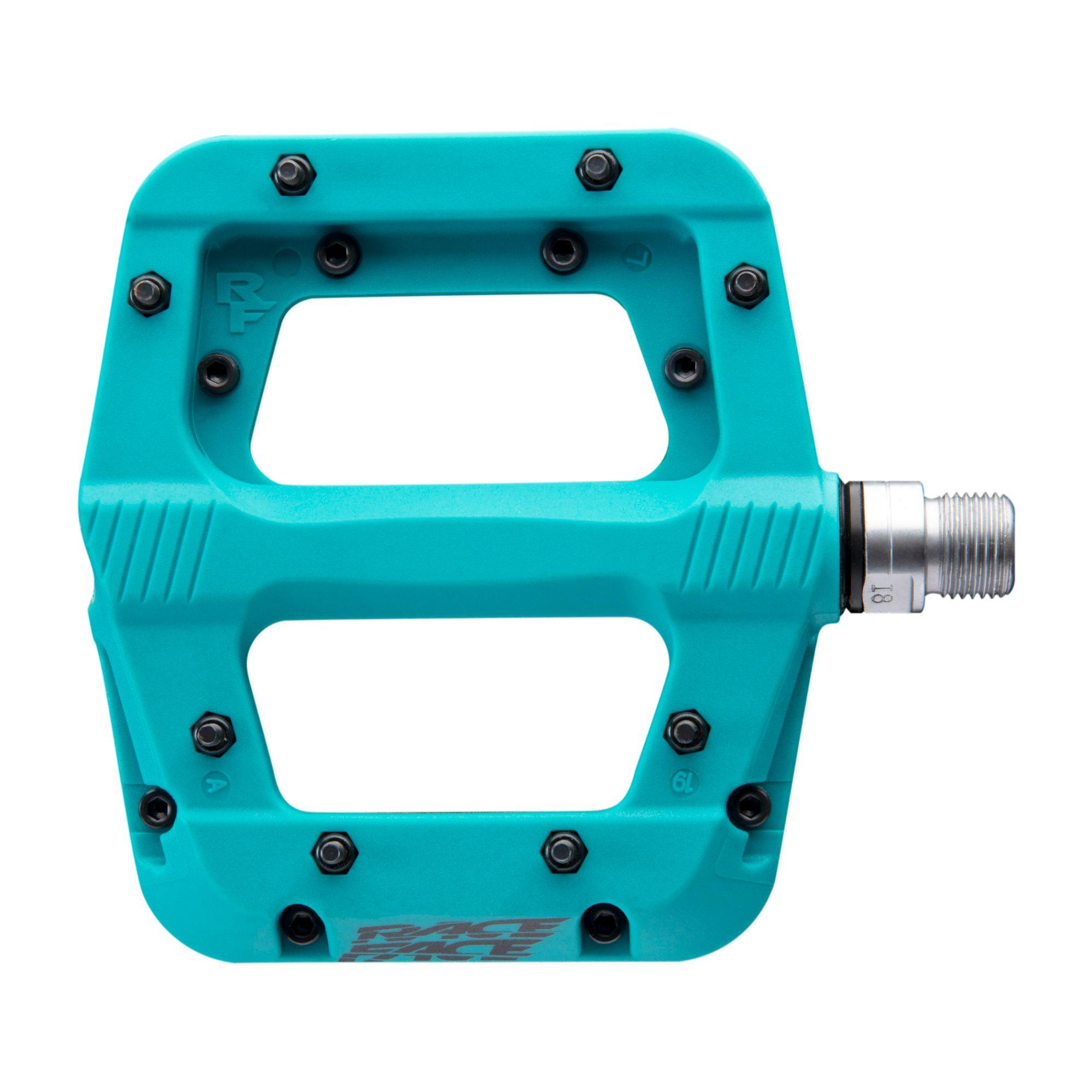 Race Face Chester 9/16 Inch Platform Bike Pedals Turquoise
