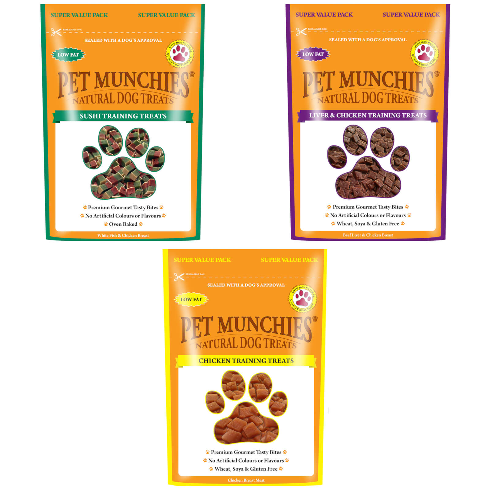 Pet Munchies Munchies Training Puppy Treat150 g x Pack of 8 Collection