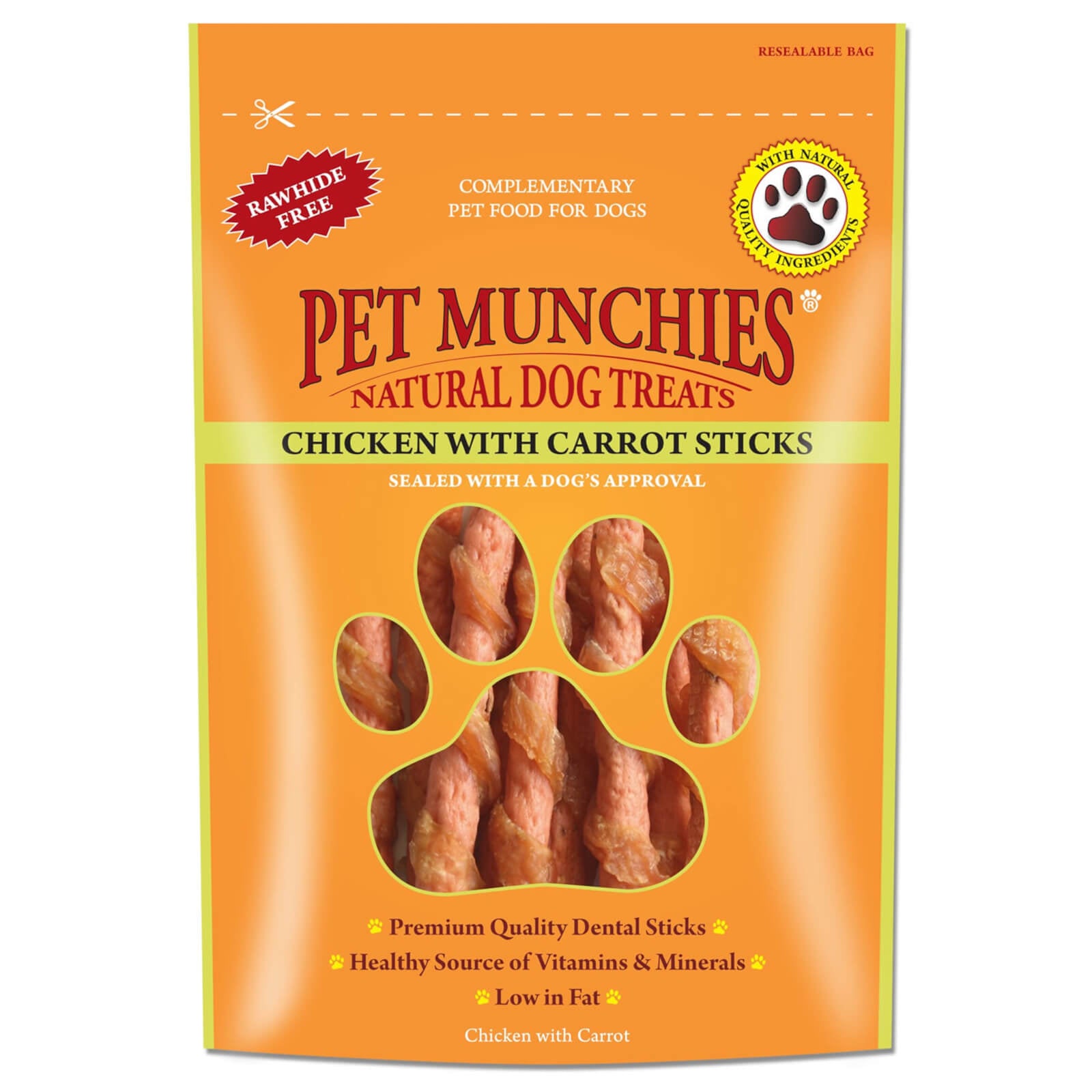 Dog Oral Health Care Pet Munchies Sticks Chicken with Carrot