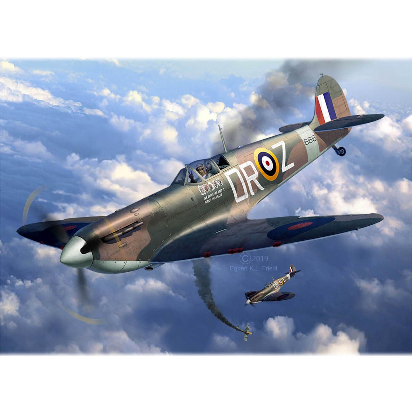 Revell 05688 Iron Maiden Aces High Spitfire Mk.II 35th Anniversary Limited Edition 1:32 Scale Model Kit With Paints & Glue Illustrated