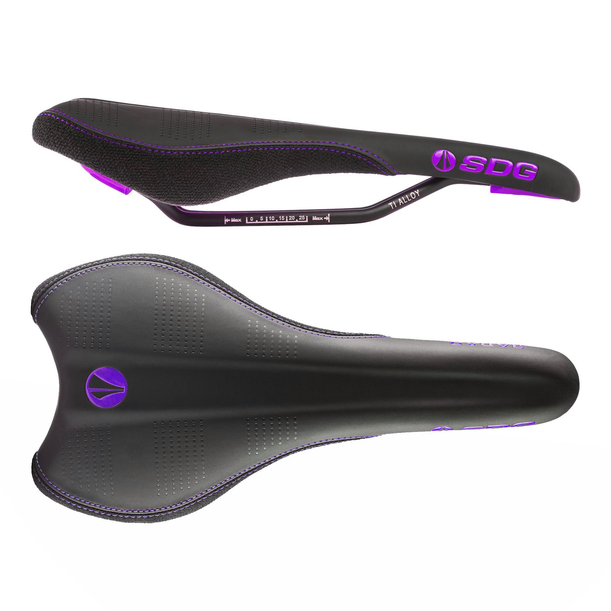 SDG Radar Ti-Alloy Bike Saddle Purple