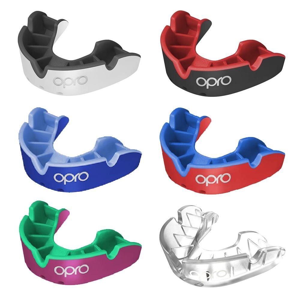 OPRO Self-Fit Silver Junior 2022 Kid's Rugby Protective Mouthguard  Collection