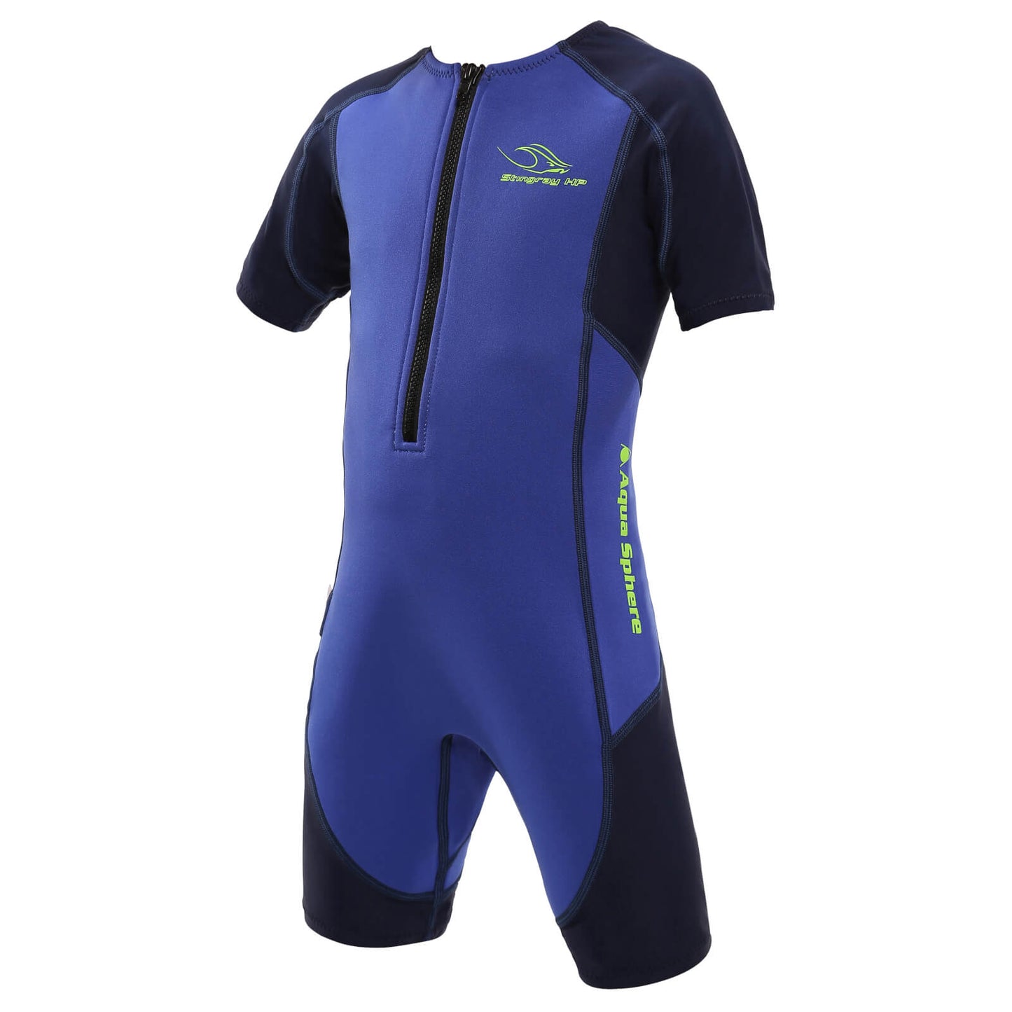 Kid's Swim Suit Aqua Sphere Stingray HP2 Short Sleeve Blue/Navy 12