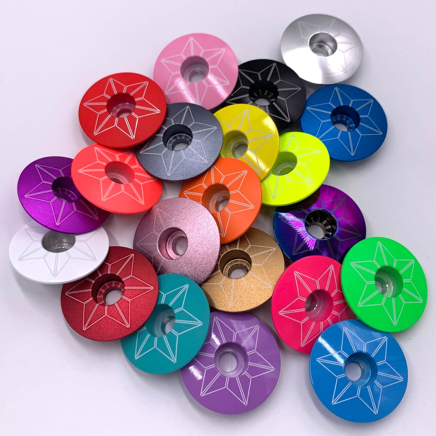Supacaz Star Capz Bike Headset Top Cap Collection