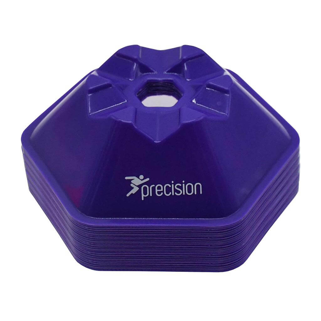 Football Training Equipment Precision Pro HX Saucer Cones Purple x50 Pack