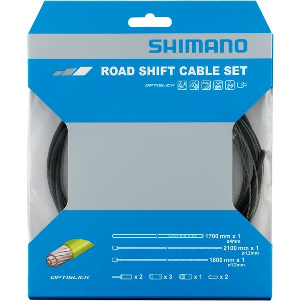 Shimano 105 5800 Tiagra 4700 Optislick Bike Inner & Outer Cable Set Black