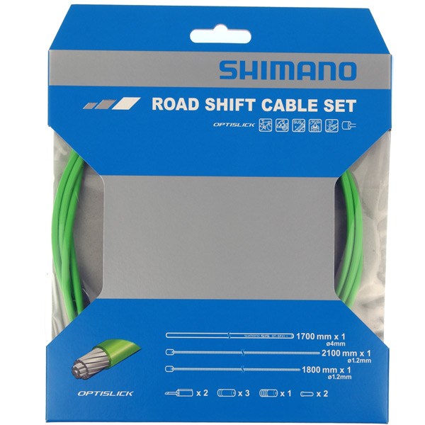 Shimano 105 5800 Tiagra 4700 Optislick Bike Inner & Outer Cable Set Green