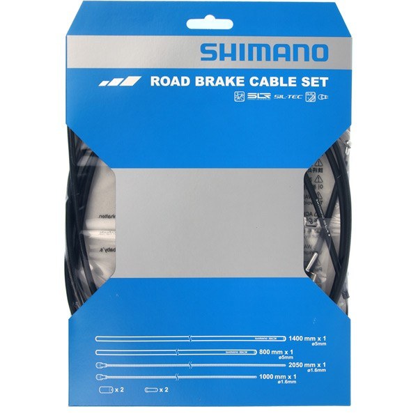 Shimano Road Brake Cable Set SIL-TEC Coated Inner Steel Wire Black