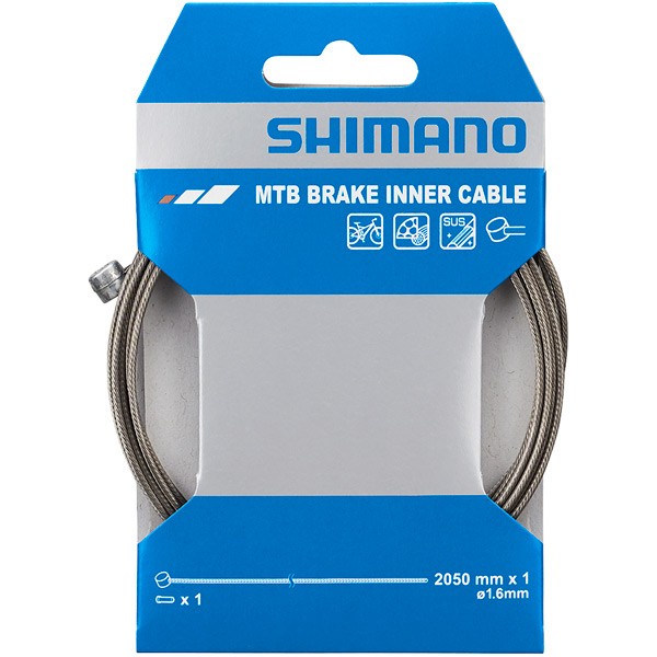 Shimano XTR MTB Brake Cable Stainless Steel Single Inner Wire 1.6 x 2050mm