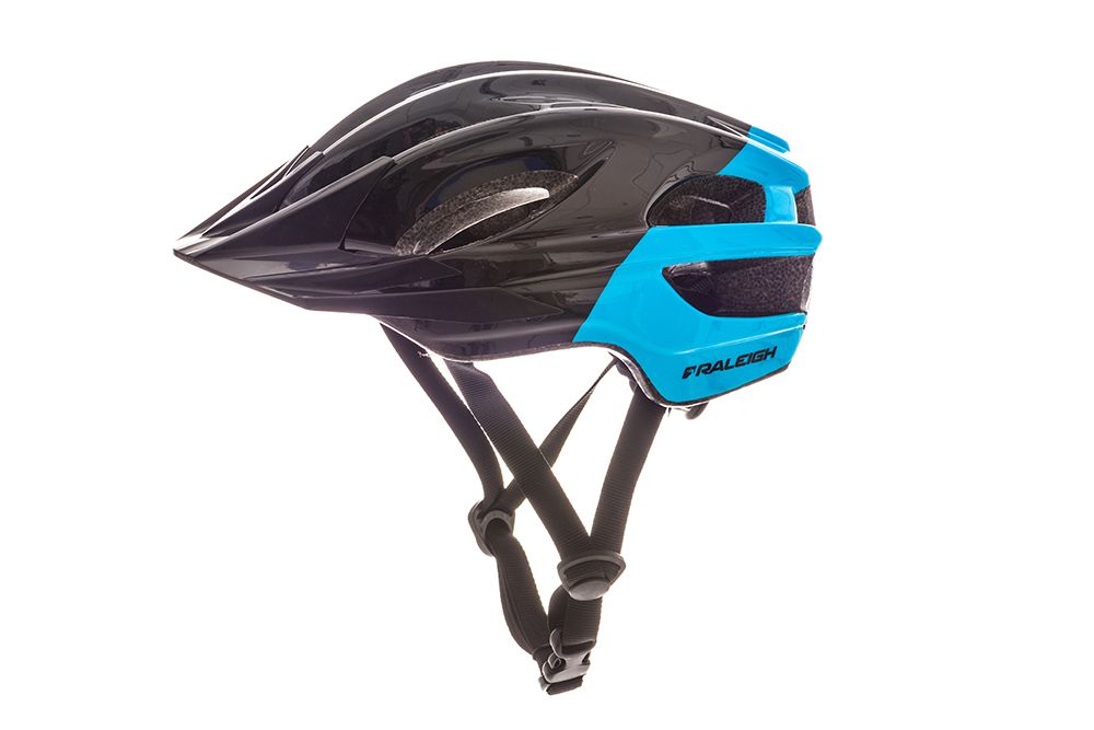 Raleigh KOM Segment Kid's Cycling Helmet Black/Blue 45-55cm