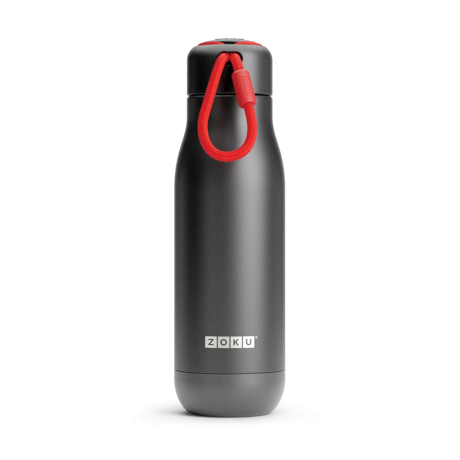 Zoku Powder Coated Stainless Steel Bottle 0.5L Camping Flask Black