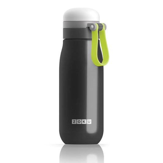 Zoku Ultralight Stainless Steel Bottle 0.5L Sports Water Bottle Black