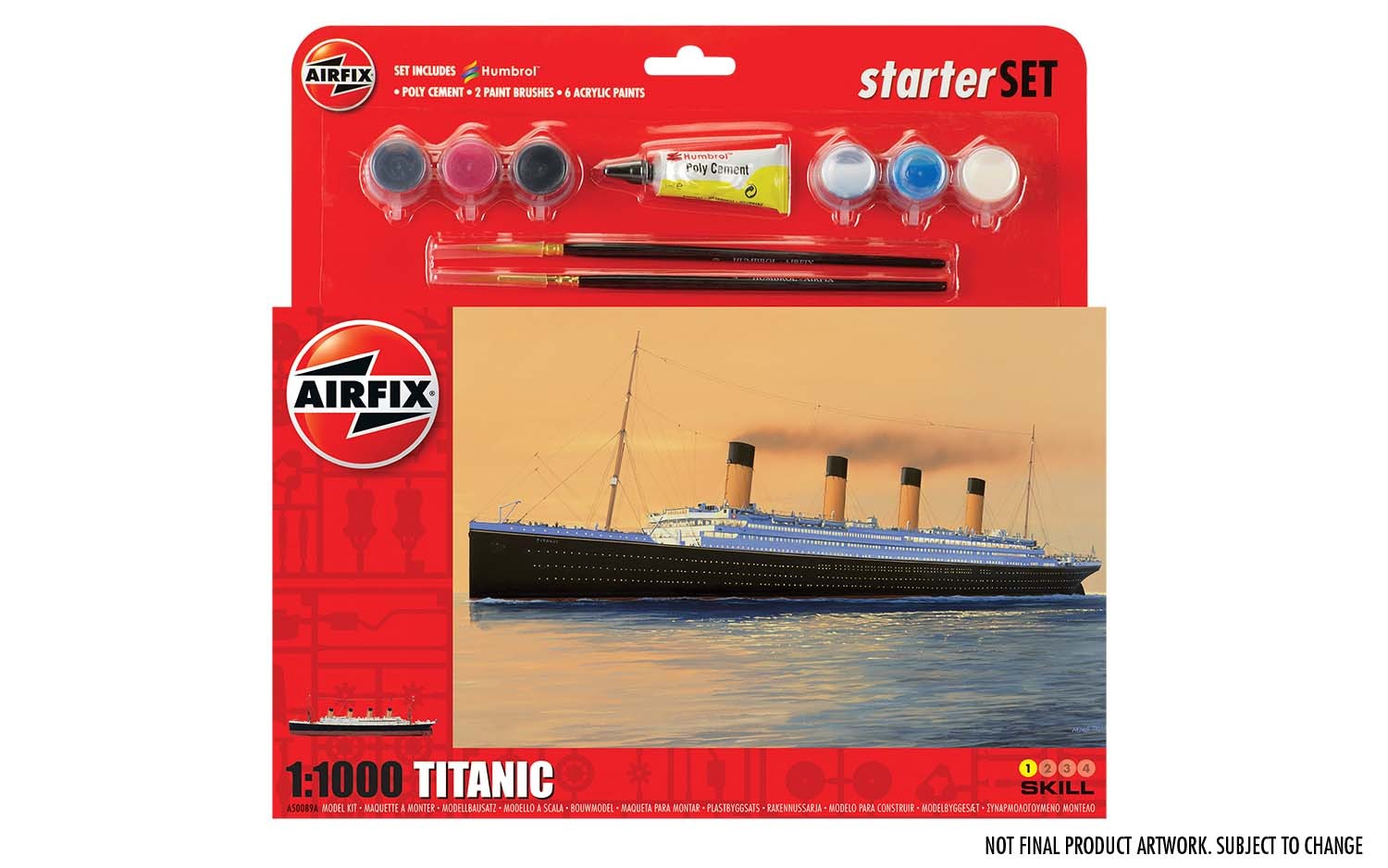 Airfix Ship Model Kit RMS Titanic Large Starter Set
