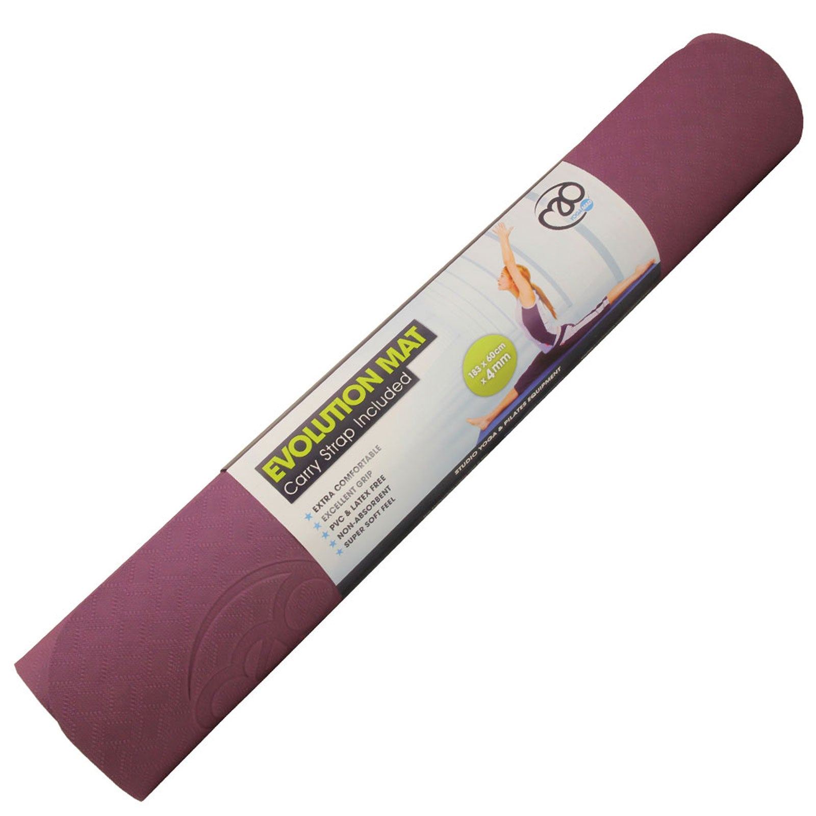 Fitness MAD Evolution 4mm Yoga Mat with Carry String Alternate 2