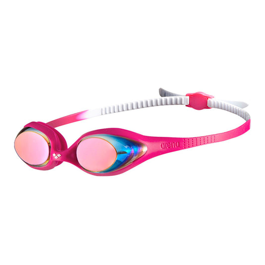 Arena Spider Junior Mirror White/Pink/Fuchsia Kid's Swimming Goggles