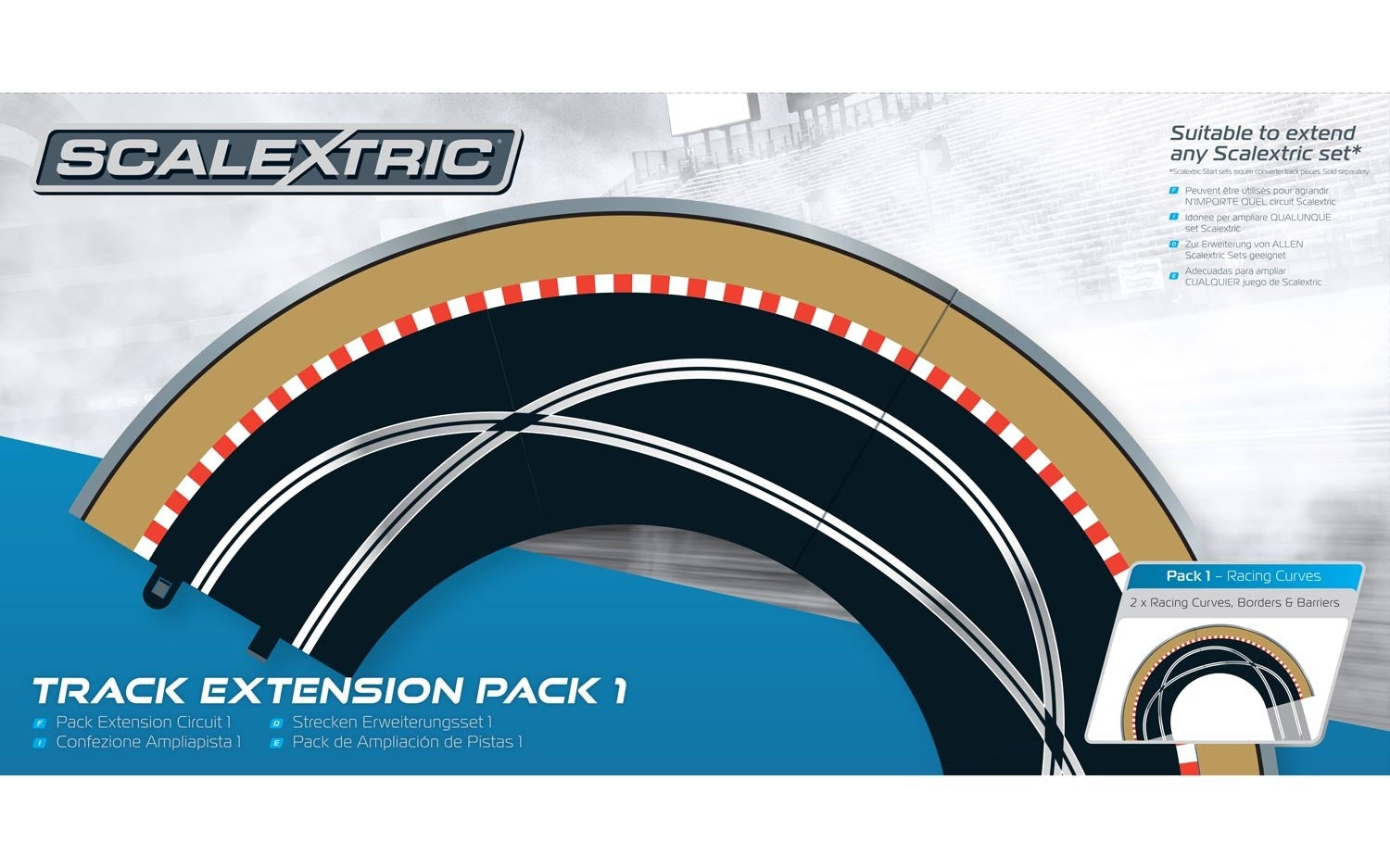Scalextric Extension Pack Slot Car Track Set