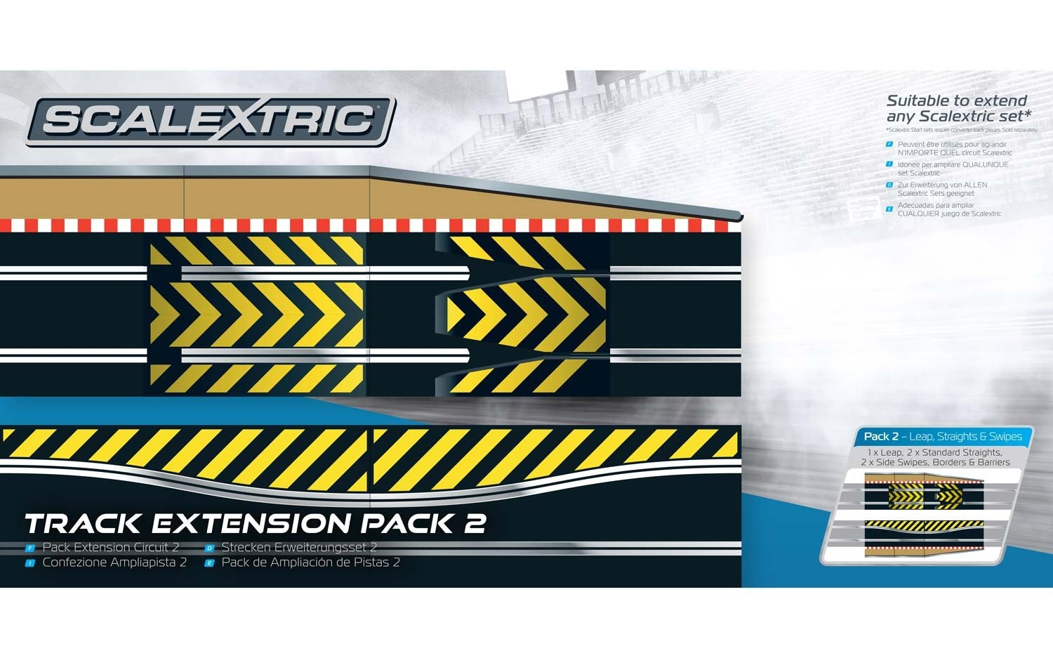 Scalextric Extension Pack Slot Car Track Set