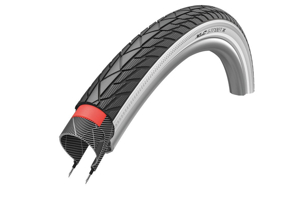 XLC Street X Puncture Protection 700x40c VT-C04 700c Clincher Bike Tyre White