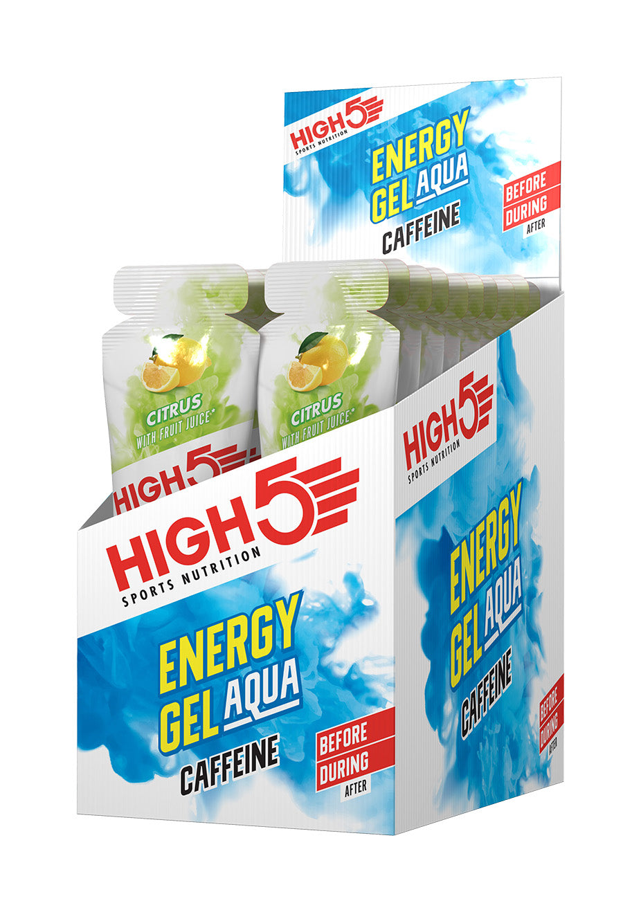 High5 Energy Sports Caffeine Aqua Gel x20