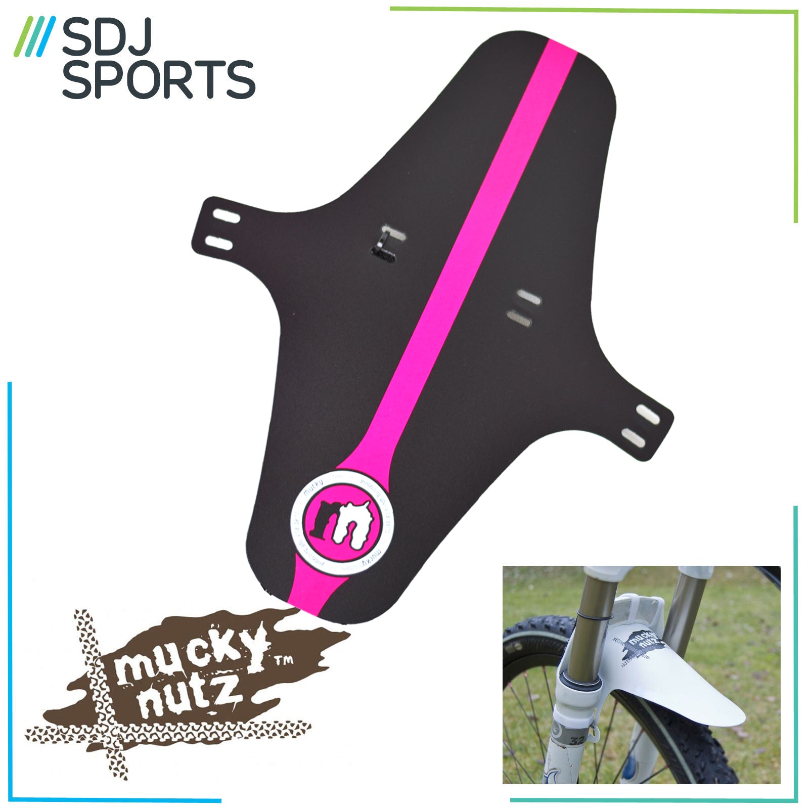 Mucky Nutz Face Fender XL Front Bike Mudguard