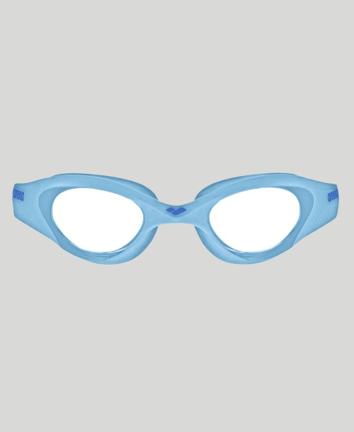 Arena The One Junior Kid's Swimming Goggles Clear/Cyan/Blue Alternate 1