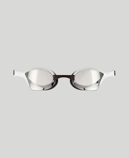 Arena Cobra Ultra Swipe Mirror Racing Unisex 2023 Men's Swimming Goggles Silver/White Alternate 1