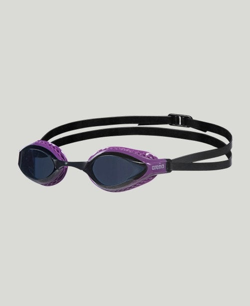 Arena Airspeed Racing Unisex Men's Swimming Goggles Dark Smoke/Purple