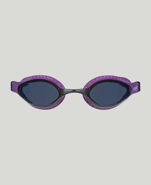 Arena Airspeed Racing Unisex Men's Swimming Goggles Dark Smoke/Purple Alternate 1