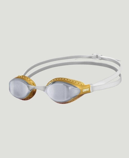 Arena Airspeed Mirror Racing Unisex 2023 Men's Swimming Goggles Silver/Gold