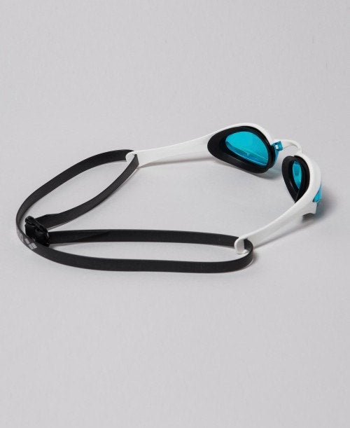 Arena Cobra Ultra Swipe Racing Unisex Men's Swimming Goggles Blue/White/Black Alternate 2