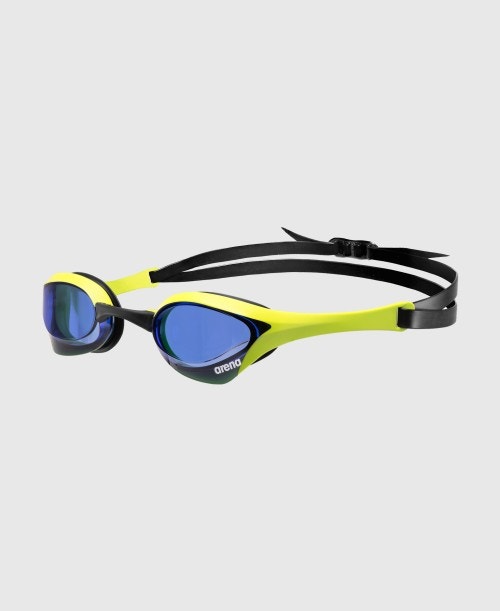 Arena Cobra Ultra Swipe Racing Unisex Men's Swimming Goggles Royal Blue/Cyber Lime