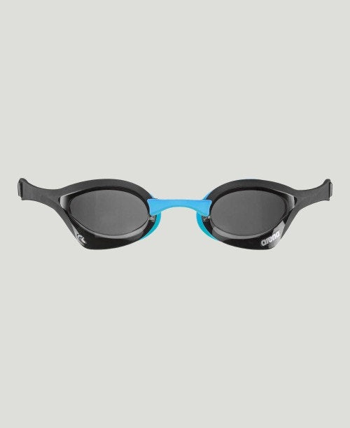 Arena Cobra Ultra Swipe Racing Unisex Men's Swimming Goggles Dark Smoke/Black/Blue Alternate 1