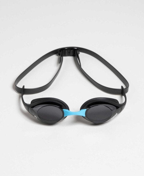 Arena Cobra Swipe Racing Unisex Men's Swimming Goggles Dark Smoke/Black/Blue Alternate 4