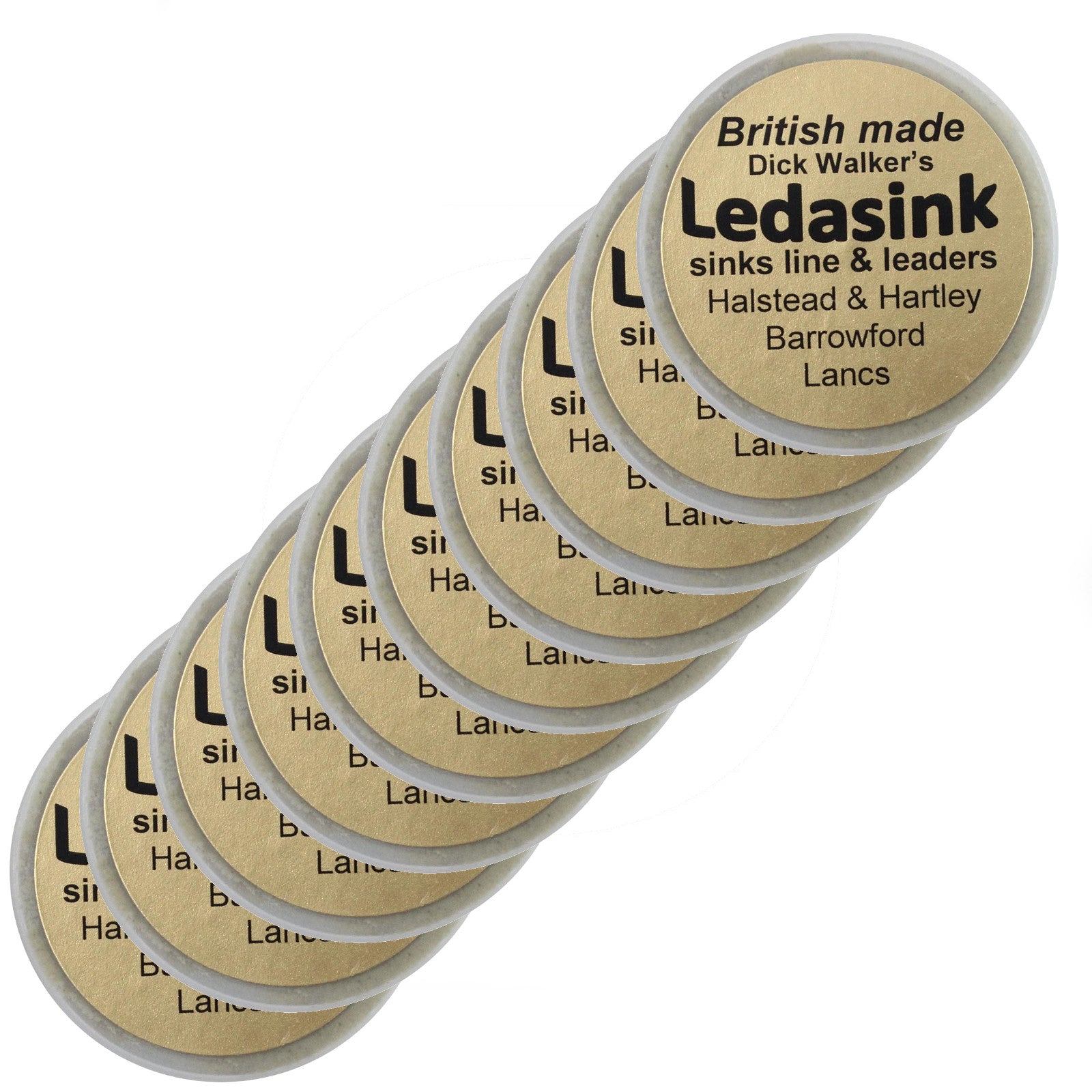 Ledasink Dick Walker Sinks Line & Leaders Leeda Fishing (10 Pack)