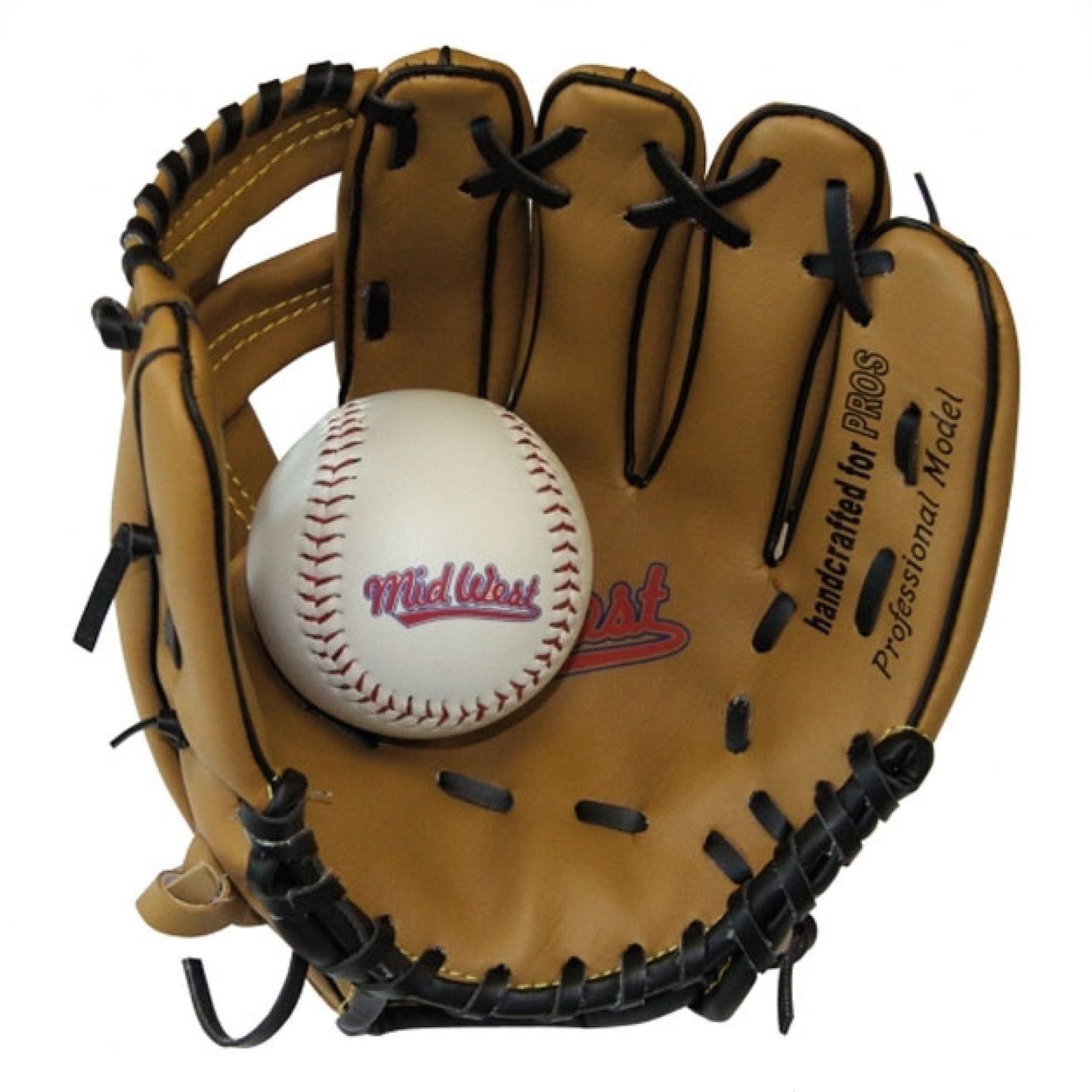Midwest 10 Inch Baseball Glove With Soft Vinyl Ball