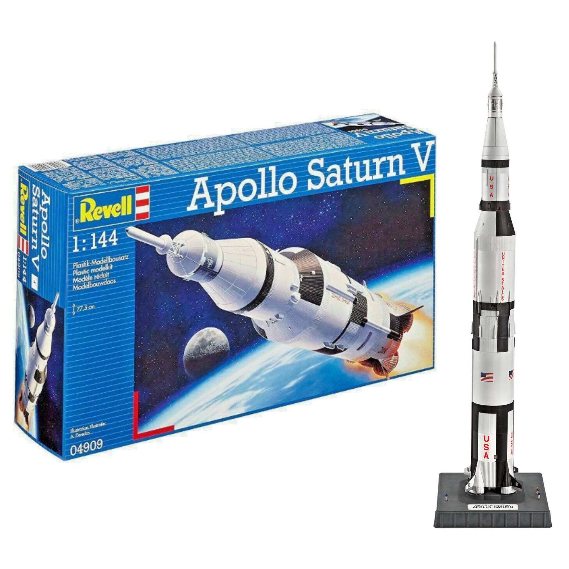Revell Apollo Saturn V 1:144 Scale Rocket Model Kit | SDJ Sports