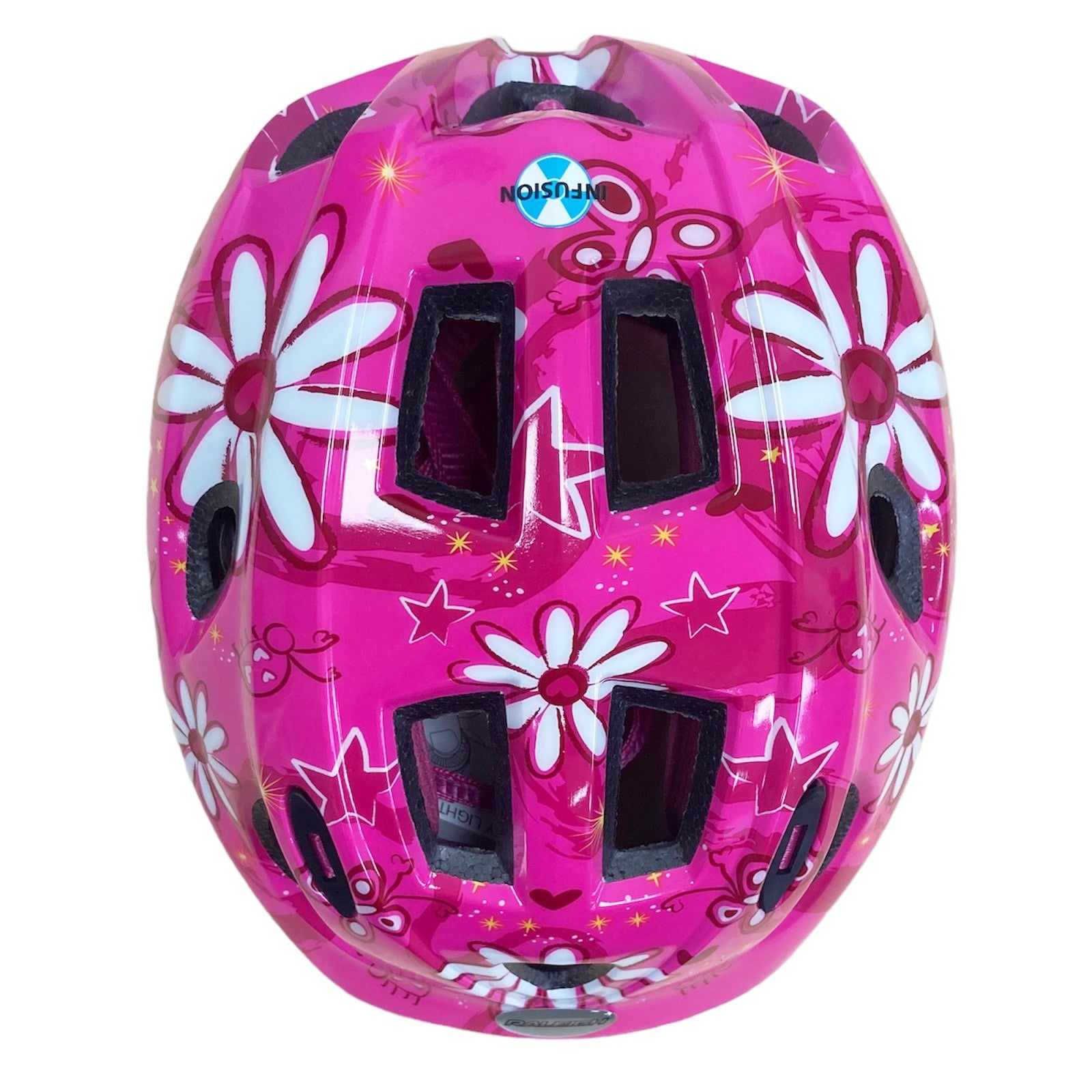 Raleigh Mystery Pink Flowers Kid's Cycling Helmet 48-54cm Alternate 1